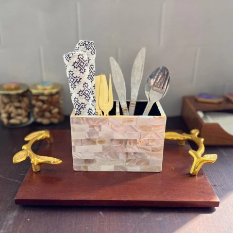 Royal Pearl Cutlery Holder