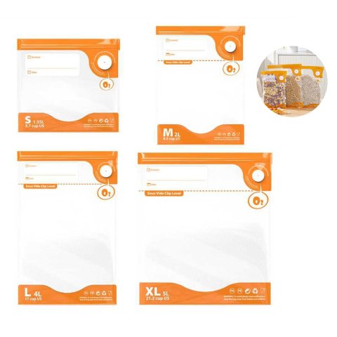 Vacuum fresh food storage bags 10pcs 