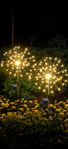 Solar Fireworks Lights 2 Pcs